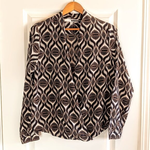 Tracy Reese Silk Surplice Wrap Blouse - Picture 1 of 5